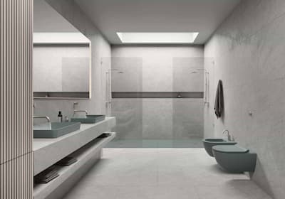 Gsi Ceramica | Sanitari sospesi modello Pura colore Ghiaccio opaco dimensione 55x36/F