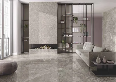 Emilceramica Tele di Marbre Breccia Braque Full Lappato | Carrelage effet marbre gris avec différentes veines tendant au gris clair sur chaque dalle finition polie taille 120x278 épaisseur 6,5 mm