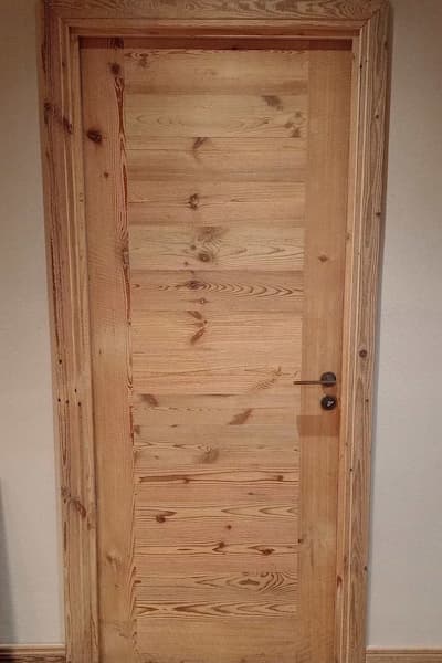 Porta | Modello Alpage placcaggio in legno antico Bardage selezione beige chiaro