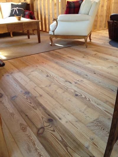 Plancher misto P9 | Parquet in Plancher misto 3 strati, larghezze e lunghezze miste spessore 15 mm, verniciato effetto grezzo