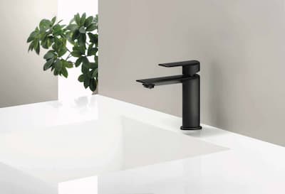 Crisitina Rubinetterie | Serie Profilo modello PF220 miscelatore lavabo finitura nero opaco