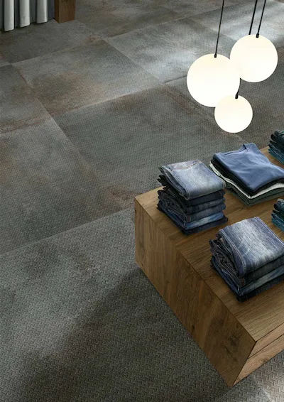 Cercom Temper | Décor imitation tôle Scratch Iron 60x60