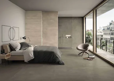 Ergon Trend Taupe | Carrelage effet béton, gris tendant au brun, ombrage non accentué, dimension 120x120 épaisseur 9,5 mm