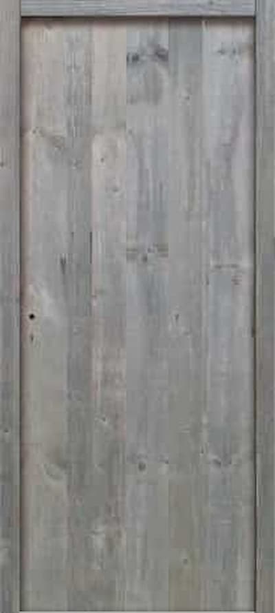 Porta | Modello verticale placcaggio in legno antico bardage grigio vintage