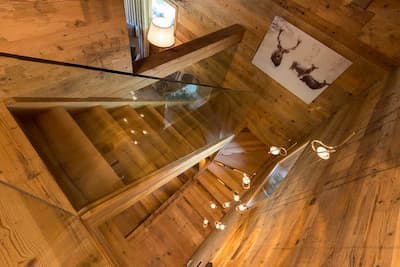 Prima patina dell'abete | Scala in abete di recupero prima patina, larghezze e lunghezze miste